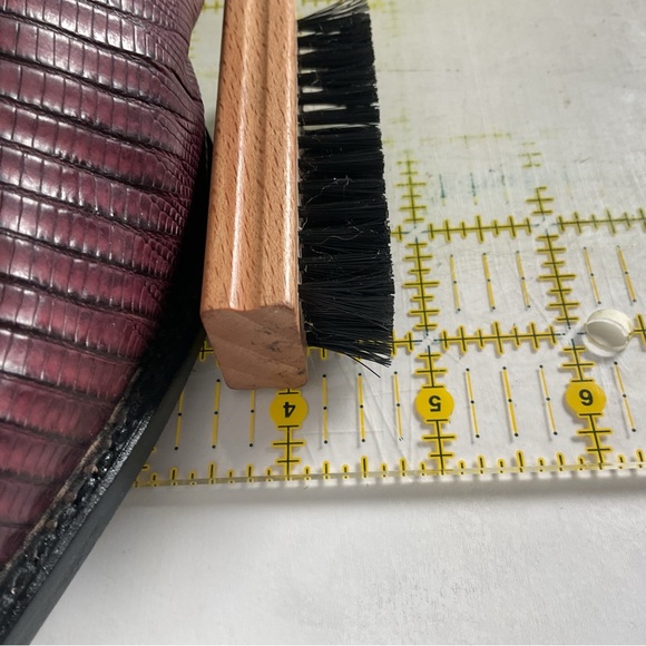 Vintage Larry Mahan Tall Purple Cowgirl Boots 8.5 B USA Made Lizard Teju - Picture 4 of 16